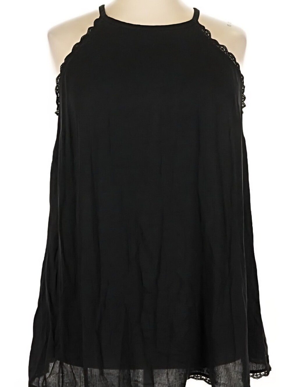 TORRID Black Lace-Trim Tank Sz3xl